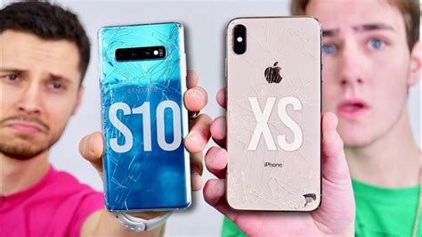 iPhone XS Max vs. Galaxy S10+ drop test: Which glass flagship 